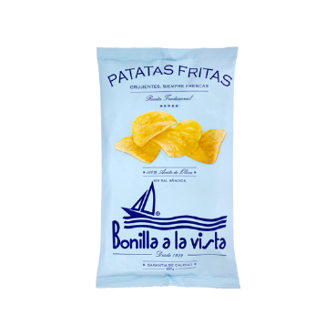 Patatas fritas sin sal Bonilla, 150 g