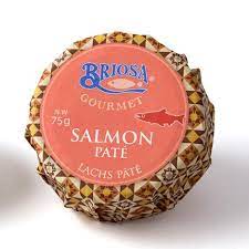 Paté de salmón, 75 g.